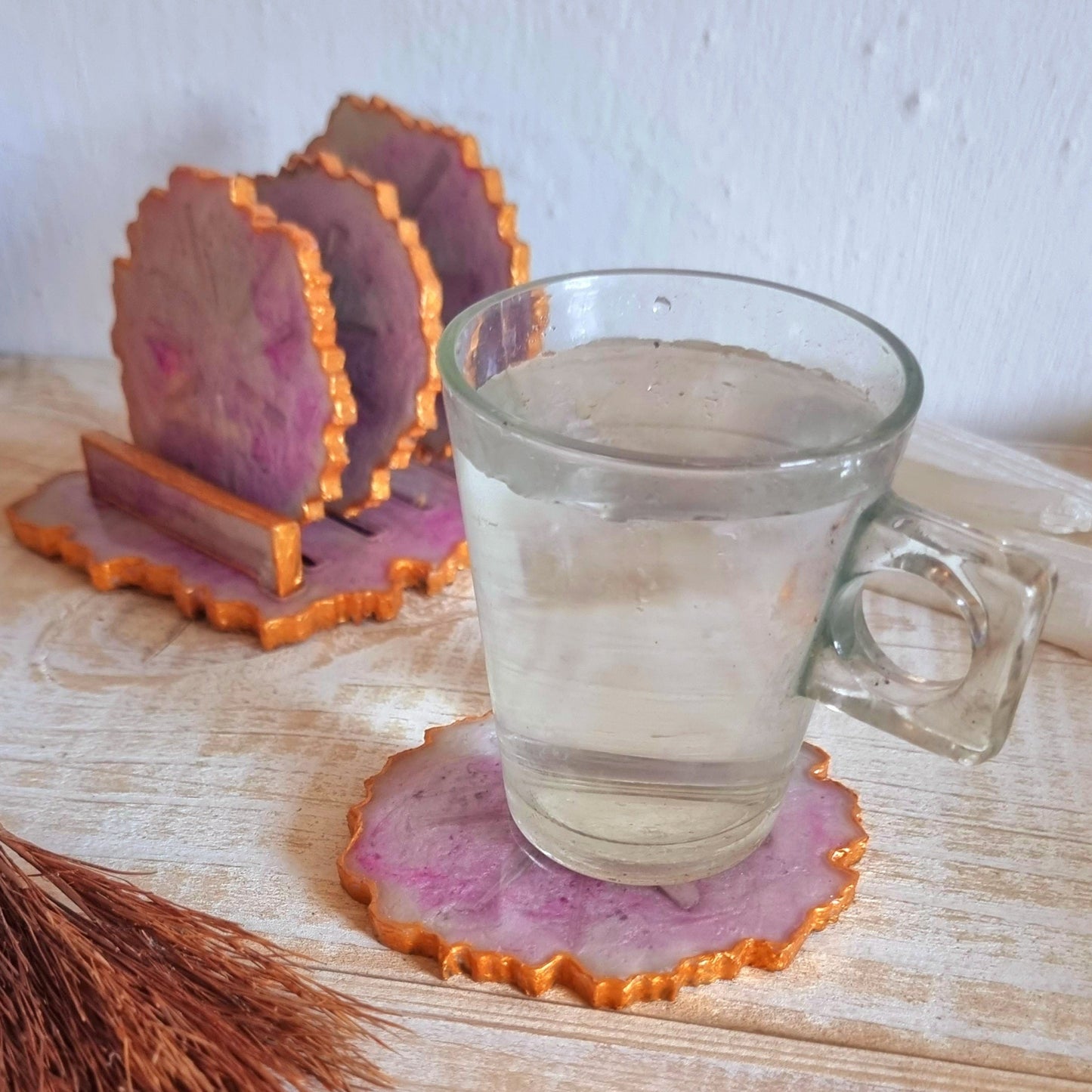 Posavasos Agata con Soporte