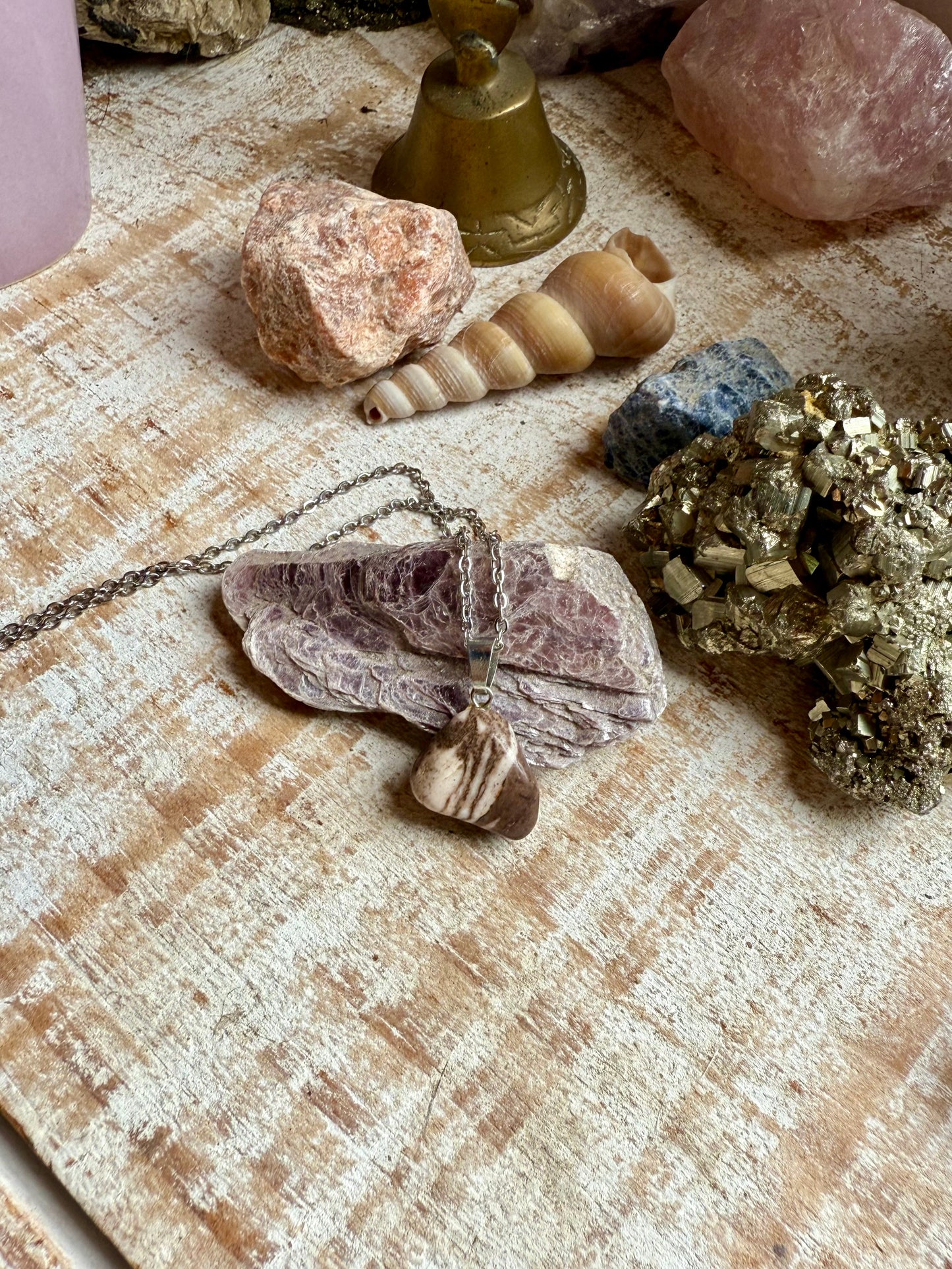 Collar de Jaspe con cadena Fina