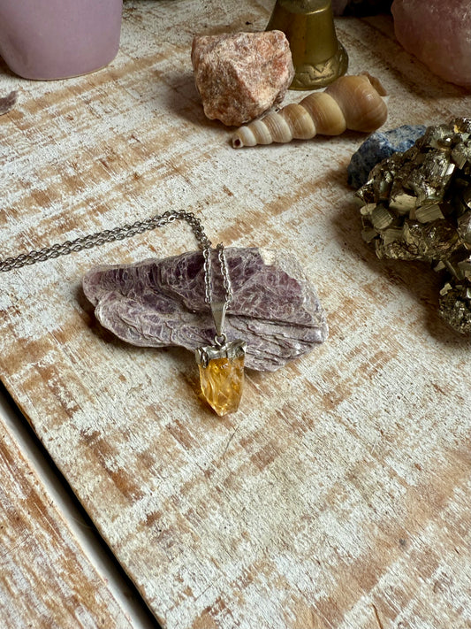 Collar de Citrino con cadena fina