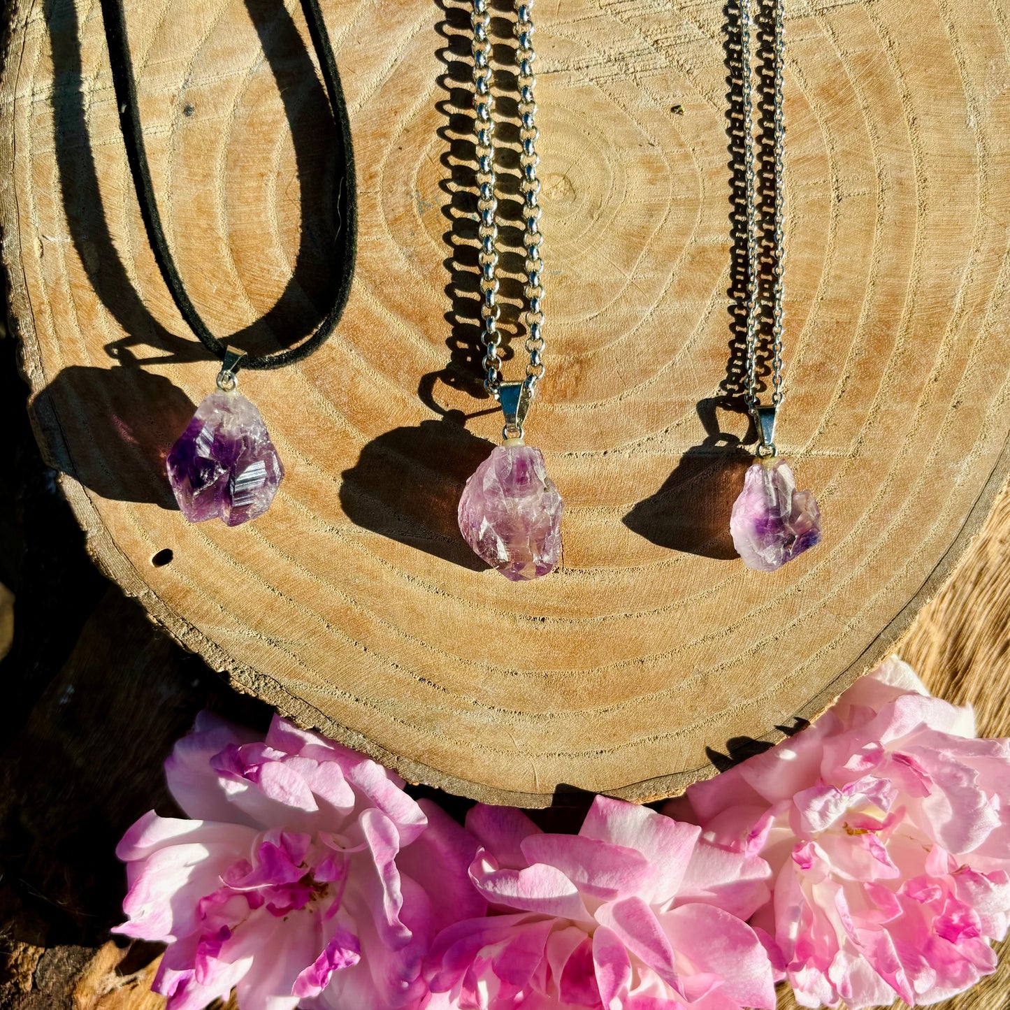 Collar de Amatista con Cordon