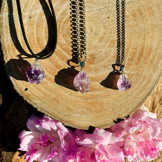 Collar de Amatista con Cordon