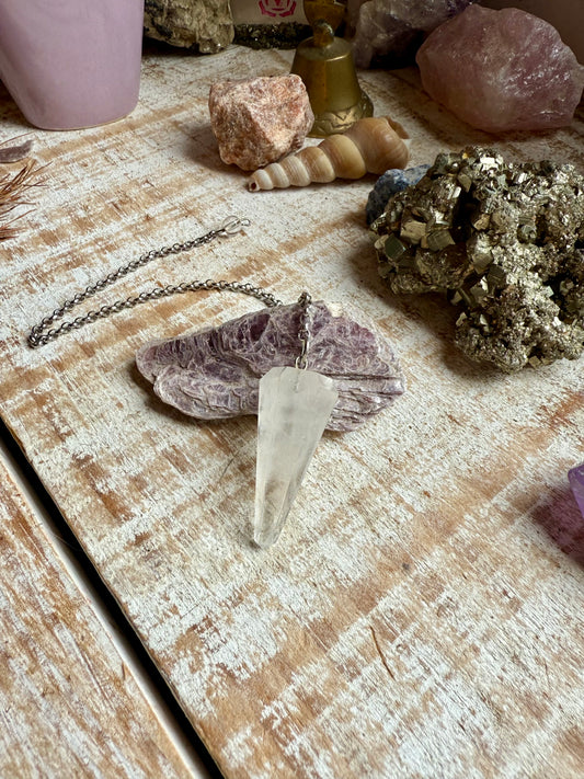 Pendulo de Cuarzo Cristal